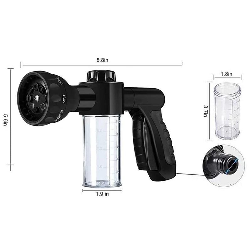 High-Pressure Car Wash Foam Gun with Quick Hose Connector for Garden and Home Use