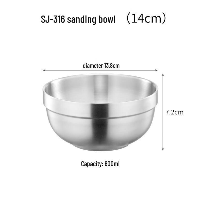 KANGMO Stainless Steel Double-Layer Insulated Bowl