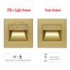 Square 86Type PIR Motion Detector Sensor Led Stair Light Infrared Human Body Induction Lamp Recessed Steps Ladder Staircase Wall