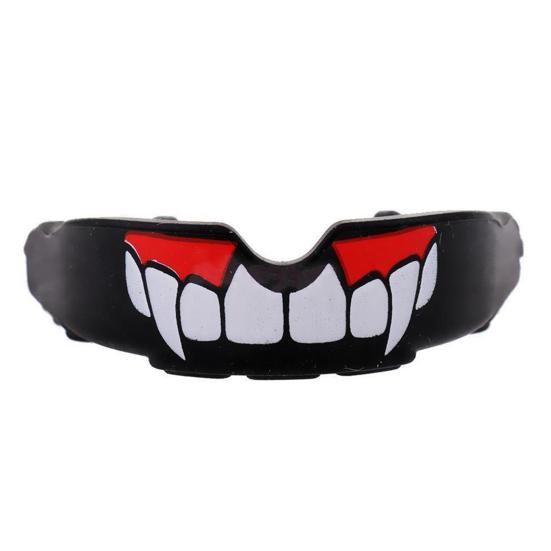 Teeth Protector Fangs Pattern Mouth Guard Flexible Gum Shield for Muay Thai Boxing