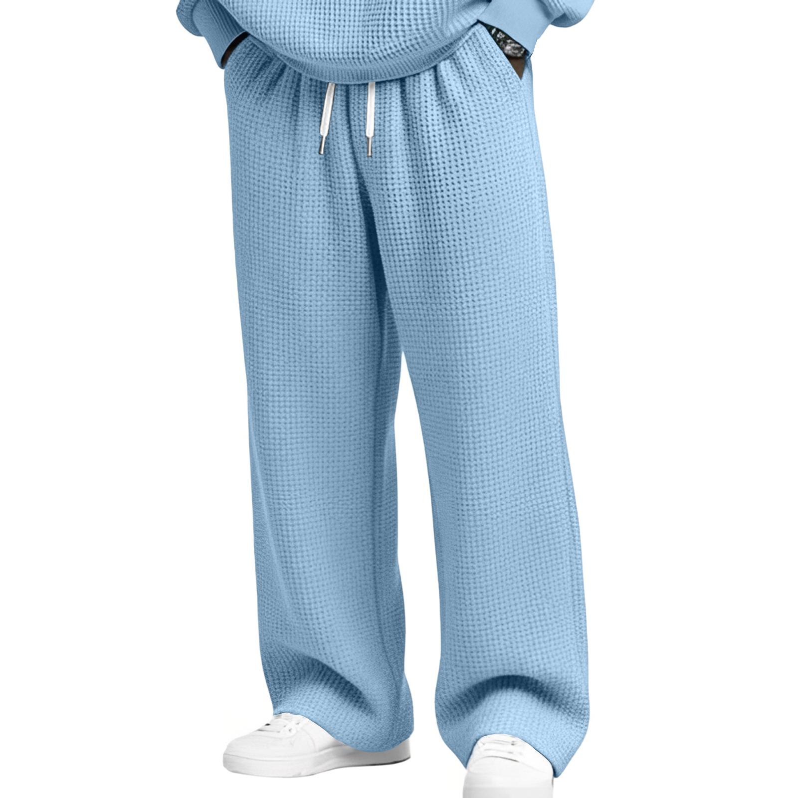 

Men s Casual Pants | Relaxed Fit, Elastic Waist With Drawstring For Daily Wear XXL