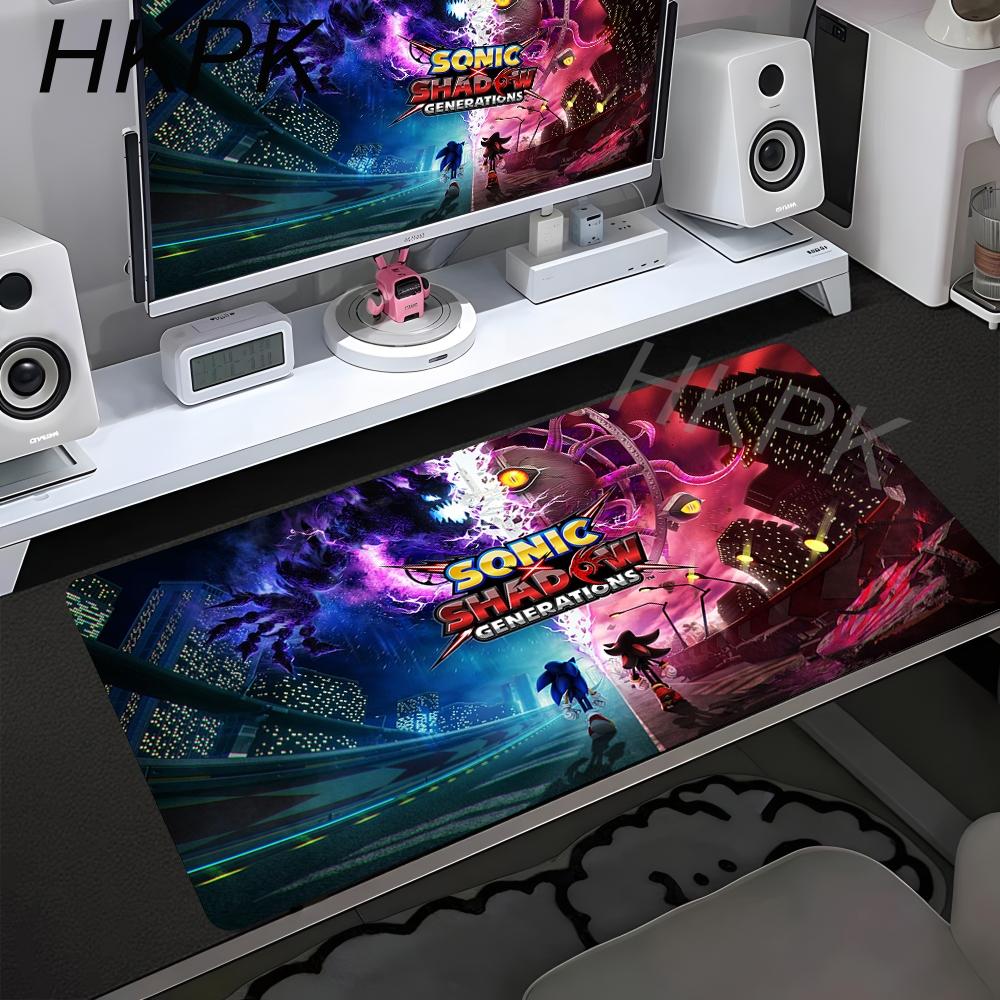 Anime Sonic The Hedgehog Mouse Mat Desk Mat With Pad Gaming Accessories Prime Gaming XXL Keyboard Pad Padding Mat