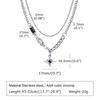 Black Star Choker Necklaces Neck Decoration Stacking  Necklace Double Link Chains Necklace  Women