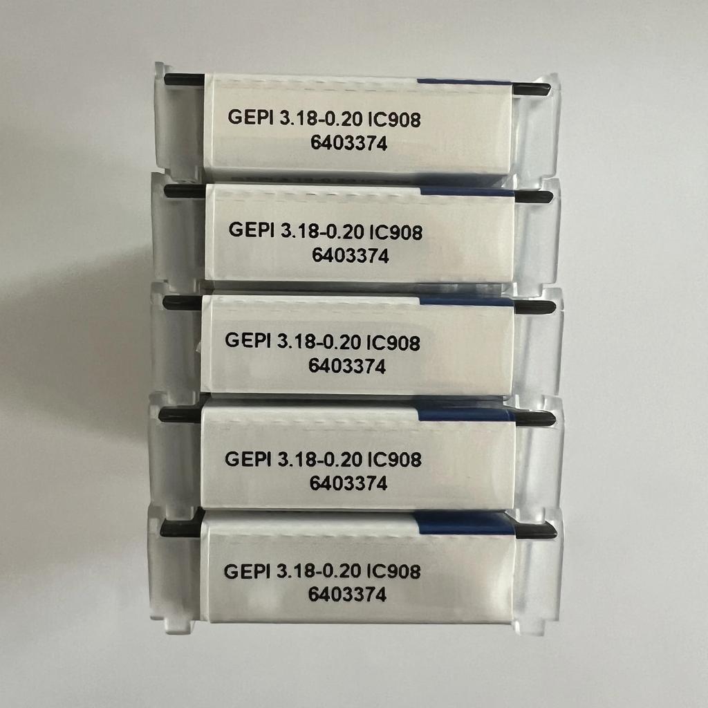 ISCAR / GEPI3.18-0.20 IC908   Industrial indexable carbide inserts 10 Pcs