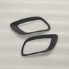 Fiber Glass Matt Black Primer Car Rear Bumper Exhaust Decorative Frame For BMW X6 E71 2008 - 2013 FRP Muffler Tail Pipe Cover