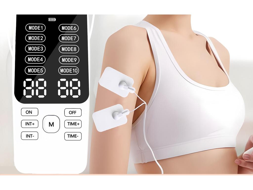 Dual Output Pulse Acupuncture Massager Patch for Cervical, Lumbar, and Back Therapy