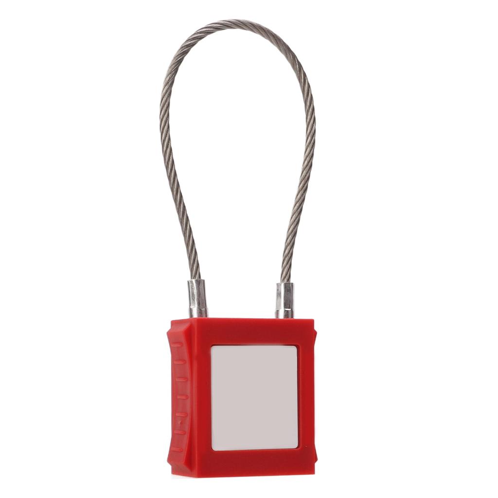 Lockout Tagout Kabelschlösser 85mm Bügel Stahl Sicherheitsvorhängeschloss mit 2 Schlüsseln für die Ausrüstungswartung Rot