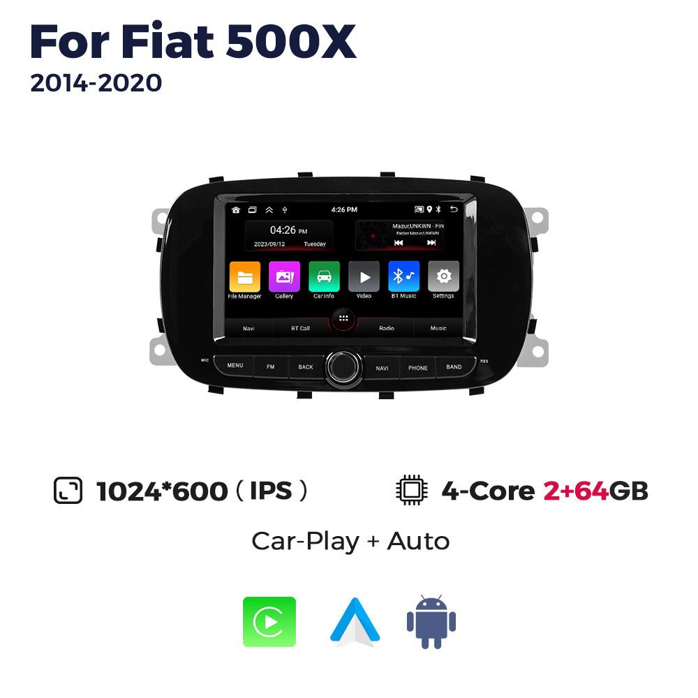 

Wireless CarPlay Android Auto Car Radio Stereo for Fiat 500X 2014 - 2020 Multimidia Player GPS Navigation Head Unit Autoradio FM