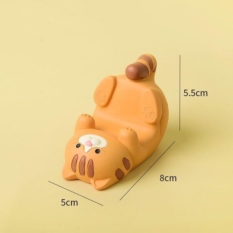 Cat Phone Holder Cute Cartoon Resin Animal Cell Phone Stand Compatible With All Smartphones For Office Home Gifts For Cat Lovers