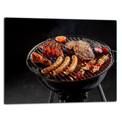 Szklana Płyta Deska Do Krojenia 52X40 Grill