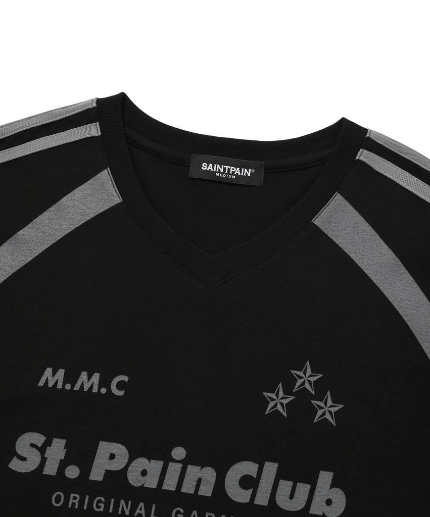 SAINTPAIN Sp M.M.C Logo Emblem Line T-Shirt - Black