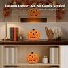 Jack-O'-Lantern Shatterproof Polypropylene Pumpkin Compact for Shelves