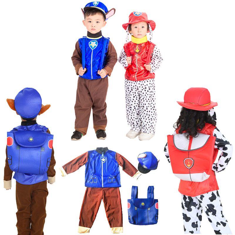 Entzückendes Paw Patrol Kinder Cosplay Kostüm mit Marshall Chase Skye Party-Outfit