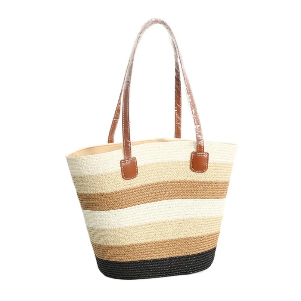 Fashion Women Summer Bohemian Straw Bag Woven Beach Crossbody Bag Shoulder Messenger Bag Girls Handbags Straw Bag Gifts