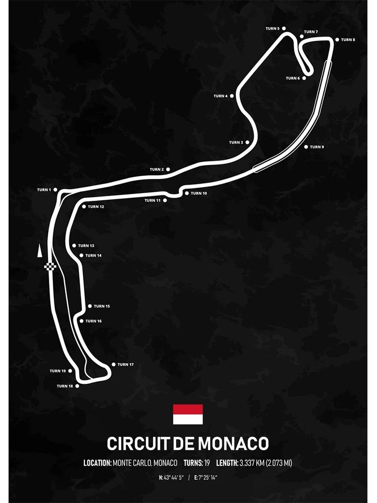 Tekstura toru wyścigowego F1 kalendarz sezonu 2023 plakaty ścienne drukowany obraz obraz na płótnie malarstwo do salonu Home Decor