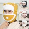 Fashion Trapper Hat Faux Fur Winter Warm Earflap Hat Face Mask Outdoor