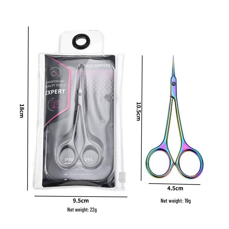 

Stainless Steel Russian-Style Bent Tip Cuticle Nipper