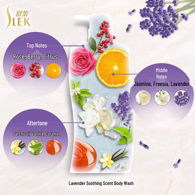 SLEK Lavender Soothing Shower Gel Duo Pack