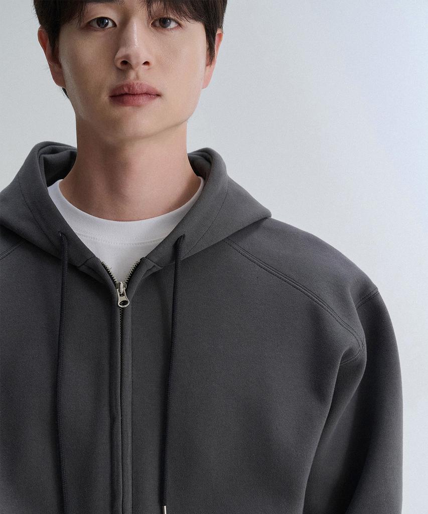 Creedmens Stitch Double-Sided Zip-Up Hoodie Set (Charcoal)