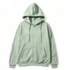 Womens Same Style Zip-Up Hooded Sweatshirt Solid Color Casual Sport Top
