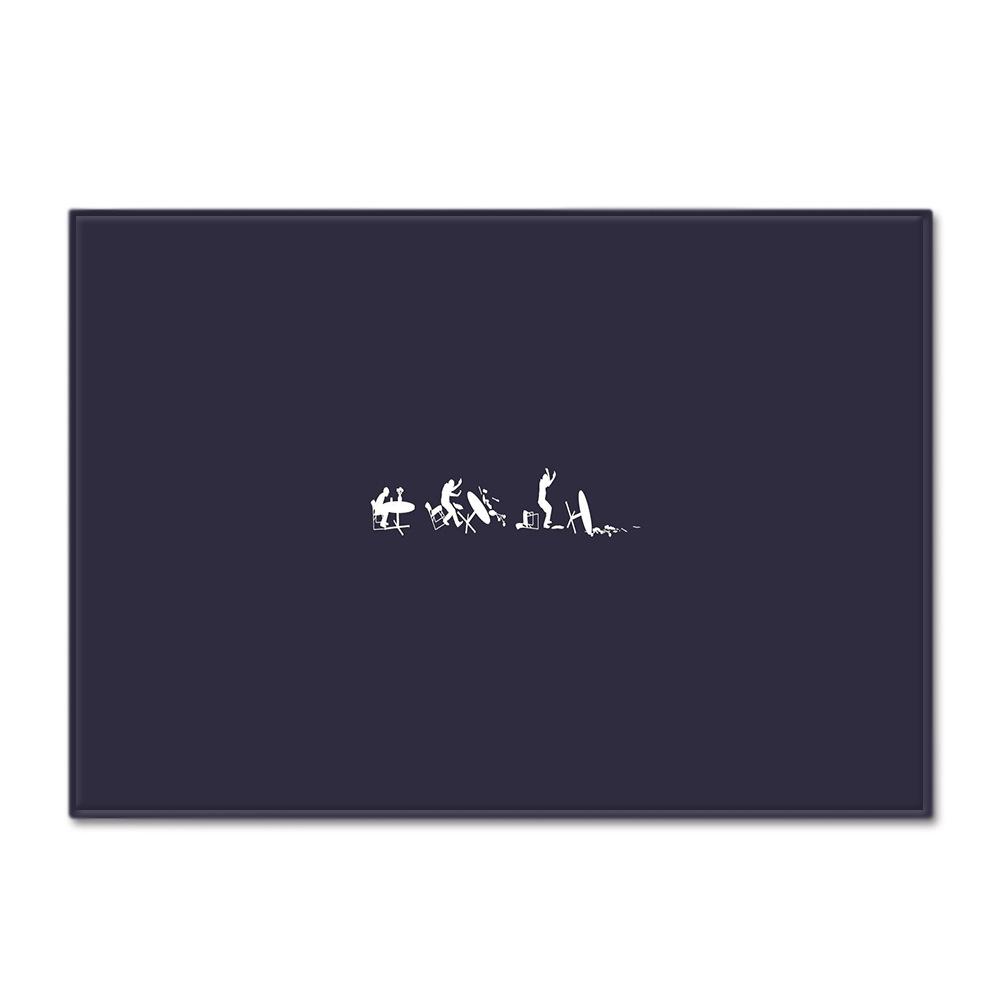 Ethnic Style Carpet Feather Style Bedroom Floor Mat