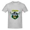 The Raiders Canberra Logo Trendy Tshirt Simple Korean Style Double Edging Short Sleeve