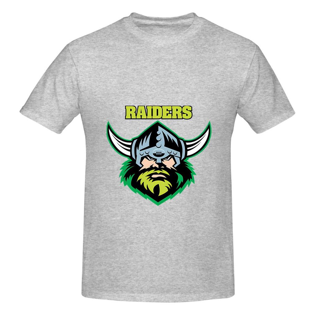 The Raiders Canberra Logo Trendy Tshirt Simple Korean Style Double Edging Short Sleeve