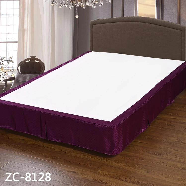 Hotel Bed Skirt Hotel-quality Soft Bedding Solid Color Queen Bed Skirt with Easy Fitting 25cm Tailored Drop Fade for Bedroom