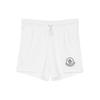 Monochrome Lace-Up Straight-Leg Casual Shorts Women Shorts White 1I0938H0002089A0X033