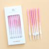 Ins Style Gradient Gold Dot Candle Birthday Romantic Party Pink Blue Boxed Pencil Long Pole Atmosphere Candle