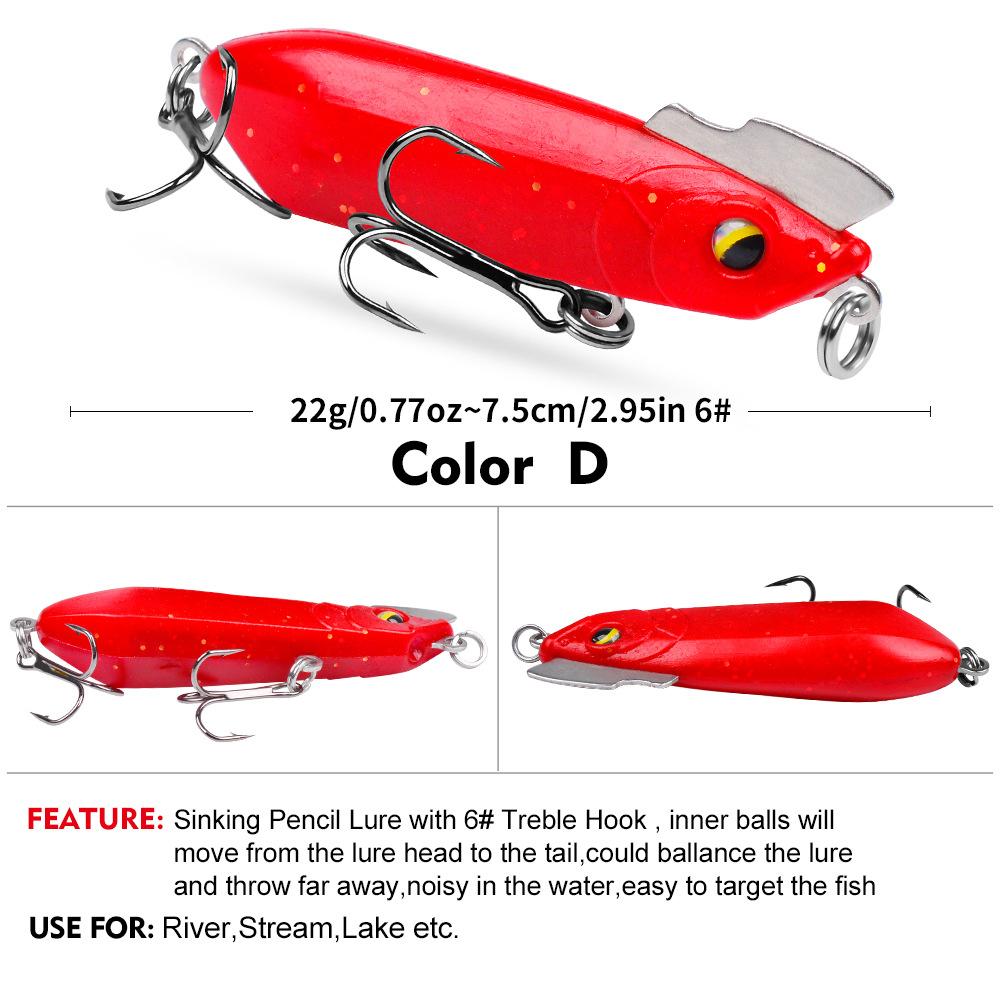 Tossing Slow Half Stick Soft Rubber Trembling Type Lure Weever Mandarin Fish Topmouth Culter Lure