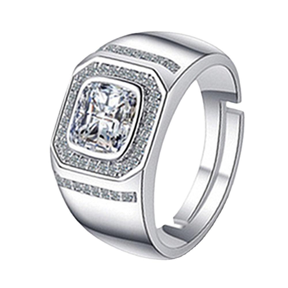 Prsten dominantní pánský diamantový módní pár prsten živý pánský prsten šperky