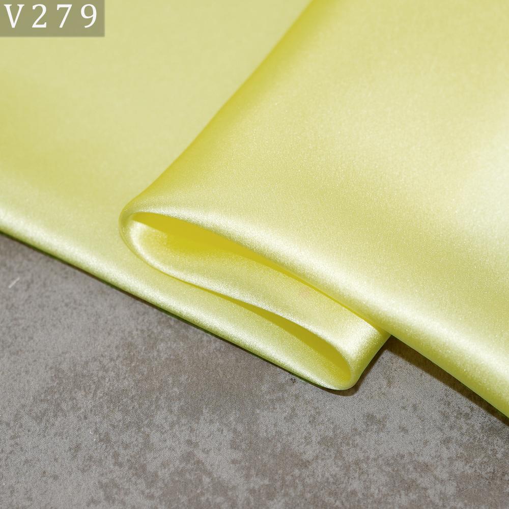 HYSK Natural Genuine Pure 100% Silk Crepe Satin Fabric Silk China Duchess Plain Brown by Meter for Dress Bedding Wedding