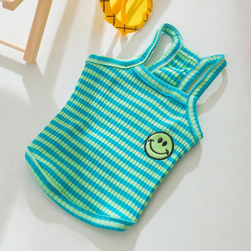 

Весна Лето Смайлик Полосатый Комбинезон на Подтяжках Маленькие и Средние Собаки Тедди Бигбер Кот Одежда для Питомца Щенок Одежда для Собаки XL (recommended weight 11-7.5 kg)