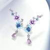 2026 New Butterfly Flower Earrings Colorful Spring Fresh Countryside Accessories Fashionable and Exquisite for Women