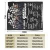 Fast and Furious Ride Or Die Blanket Coral Fleece Plush Decoration  Breathable Warm Throw Blanket Sofa Office Plush Thin Quilt