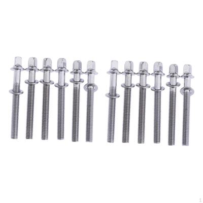 12 Pieces Drum Screw Kit Short Screws Repair Tool Metal Accessory Tension Rods