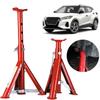 2/3 Ton Capacity Jack Stands Red Security Bracket Foldable Jack Stands Telescopic Design Adjustable Level Car Axle Jack Stands