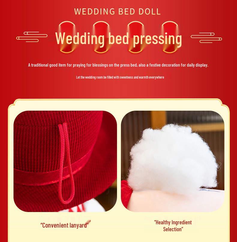 Wedding Couple Hanging Dolls - Cute Boy & Girl Festive Decor for Wedding Room