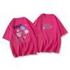 Women's Round Neck Short Sleeve Tee Oversized Casual Cartoon Printed T-Shirt Commuter Summer Top