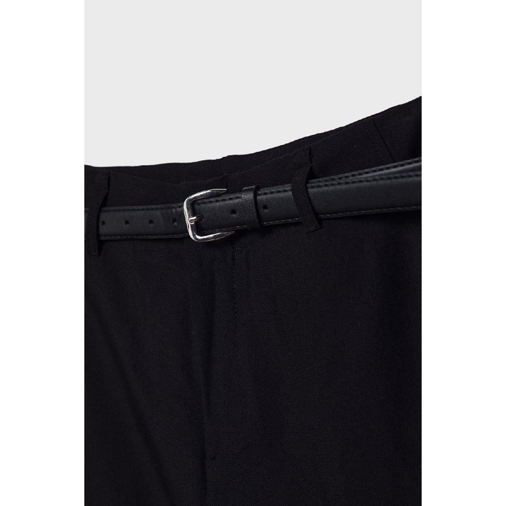 Straight Fit Fabric Pants