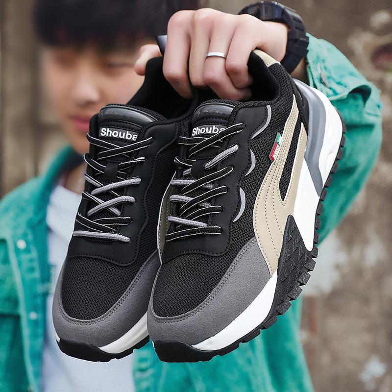 New men's shoes summer breathable mesh shoes new trend casual sports shoes men's outdoor running shoes dad shoes