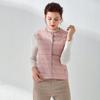 Mode grande taille femmes coût hiver chaud col rond vers le bas gilet veste manteaux léger bouffant gilet