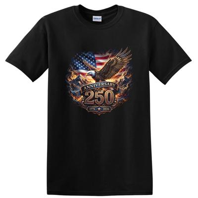 USA 250th Anniversary Eagle T Shirt Patriotic Vintage Design Tee 1776 2026