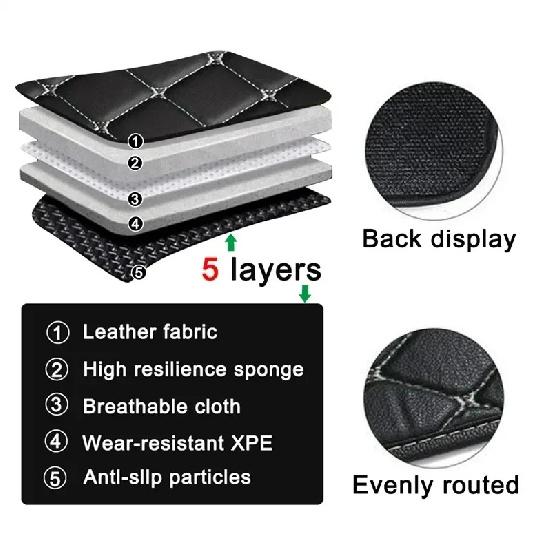 Car Trunk Mats For Chevrolet Camaro Coupe 2016 2017 2018 Covers Cargo Liner Carpet Interior Accessories Vehicle