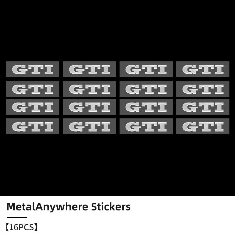 3D Metal Car Emblem Letter Decorative Stickers Badge Decal For Volkswagen VW Golf GTI Polo Passat Scirocco Tiguan Jetta Touareg