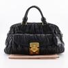 MIUMIU Materasse Handbag RR1300 black leather Women Used