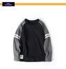 2024 Autumn Boys Long-Sleeved Contrast Print T-Shirt