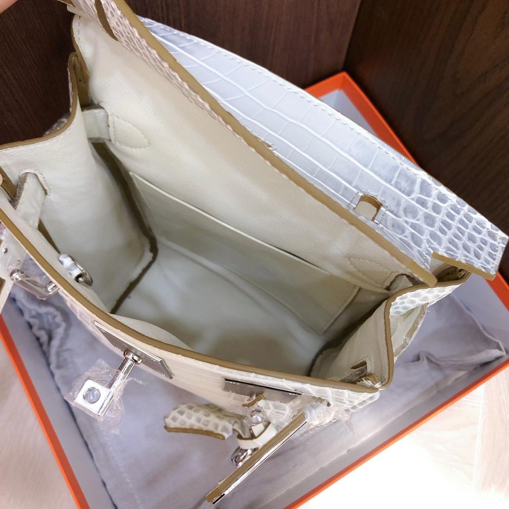 New first-layer cowhide matte crocodile pattern breast bag unisex backpack genuine leather Keli shoulder messenger bag