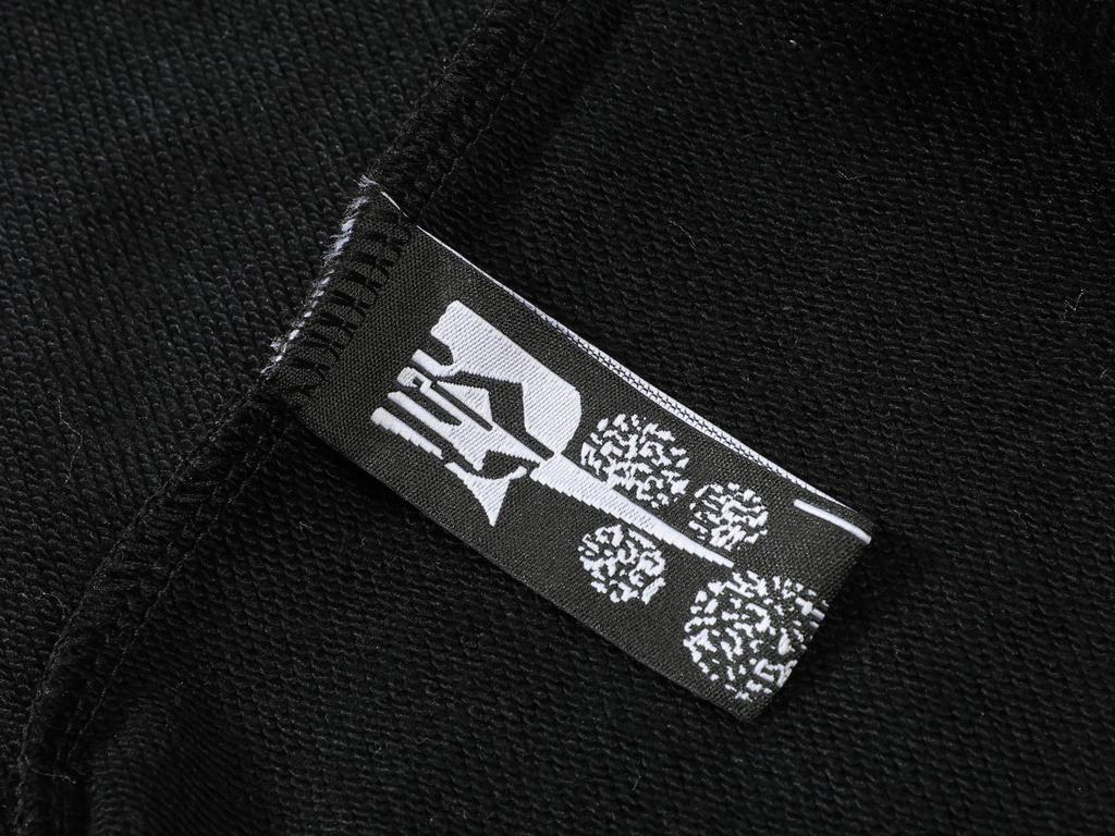 Spider Web Foam Letter Print Terry Cloth Hoodie for Men & Couples